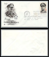 US FDC # 1424 6c Gen. MacArthur  ArtCraft   1971, 9p9545