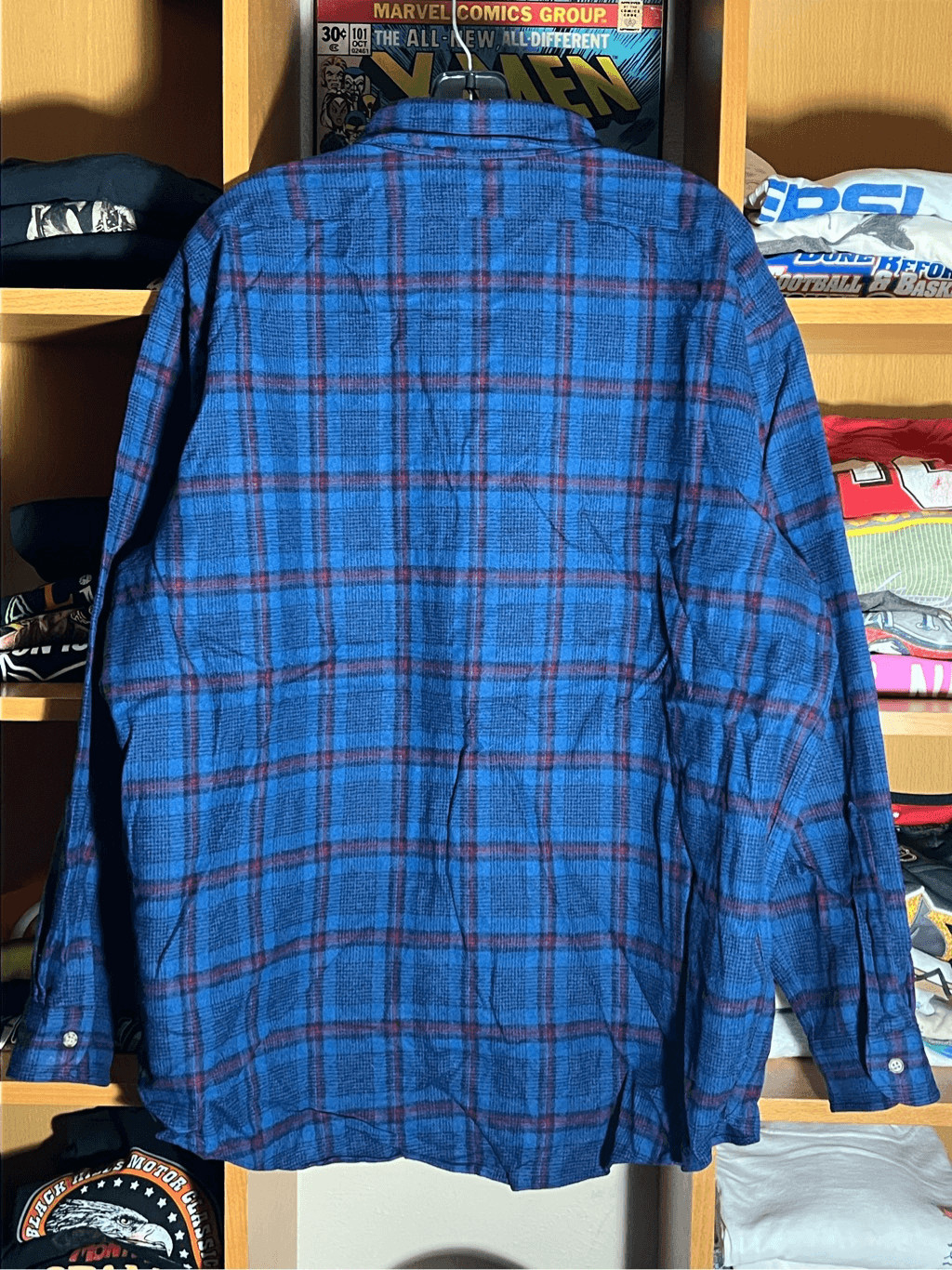 Pendleton Wool Blue Plaid Flannel Button Down Shi… - image 3