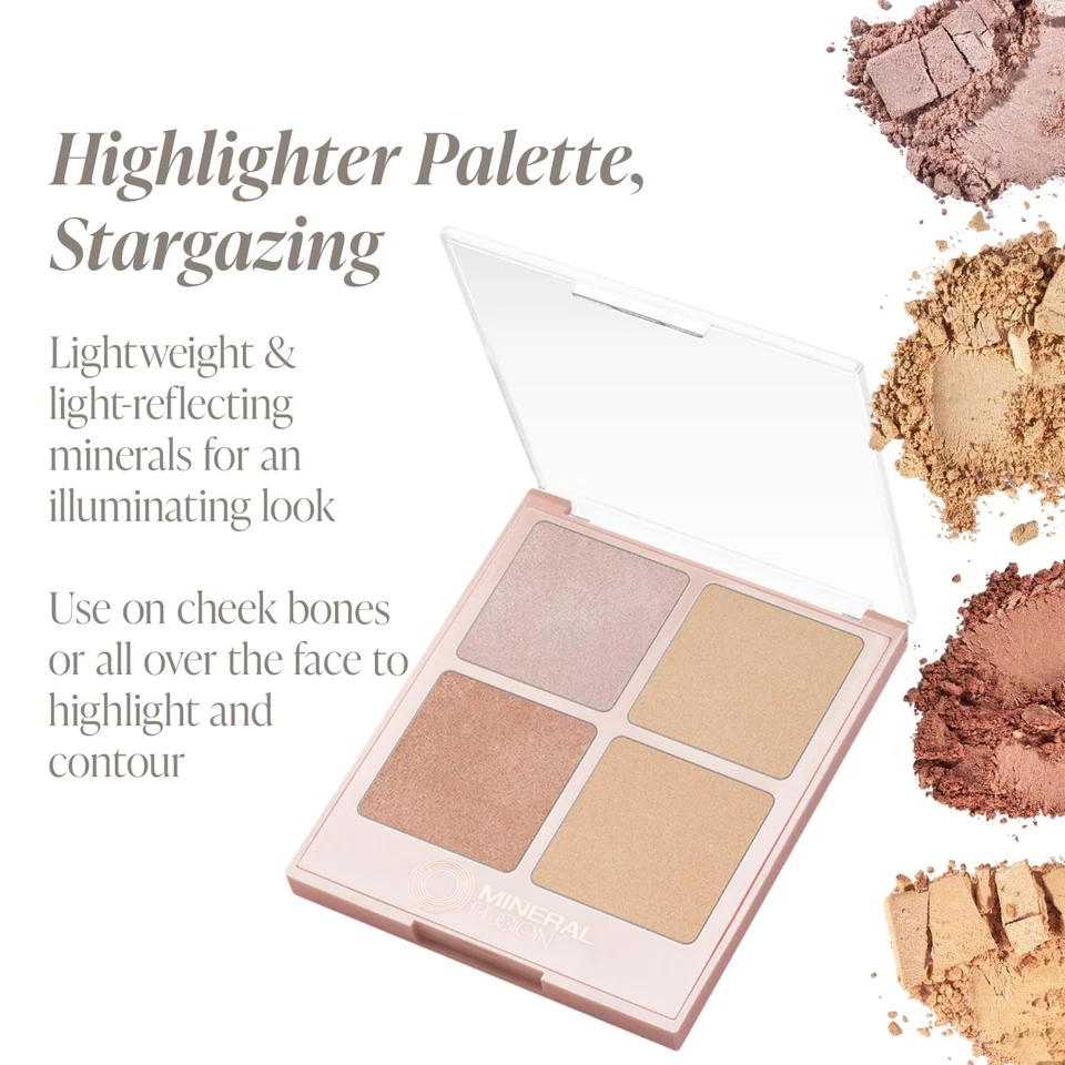 Paleta bronceadora vegana Stargazing para modelar rostros con cuatro tonos versátiles Foto 4 de 4