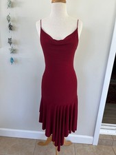 FOREVER 21 Red Spaghetti Straps Drop Neck Spandex Size Small