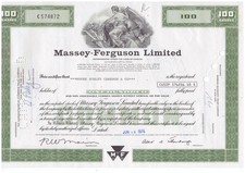 Historisches Wertpapier Aktie Massey Ferguson Limited  1976 091