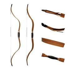 AF Archery 54" Laminated Oak Tatar Recurve Bow 35lbs for Horseback Hunting