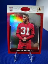 2017 CERTIFIED Red #197 FABIAN MOREAU RC 47/99 REDSKINS