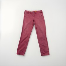 Pilcro  The Letterpress Womens 28 Pink Skinny Jeans Stretch Chino Anthropologie