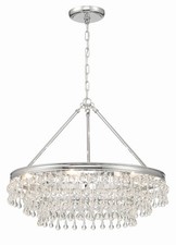 Polished Chrome Six Light Chandelier from the...