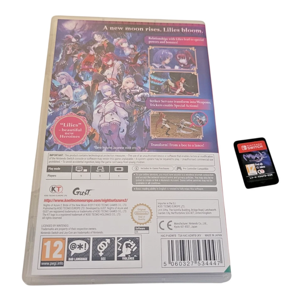 Nights of Azure 2 Bride of the New Moon Nintendo Switch Cartridge Version - Image 2 of 4