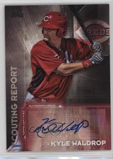 2016 Topps Scouting Report Auto Series 2 Kyle Waldrop #SRA-KW Auto pu3