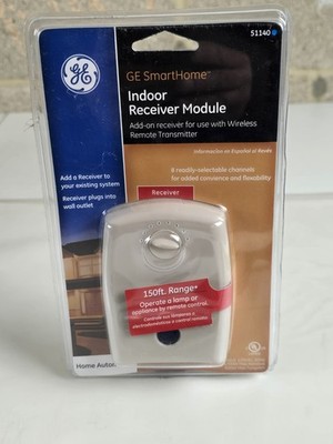 GE General Electric   Indoor Wireless Add-On Plug-in Receiver - RF100rxps - New
