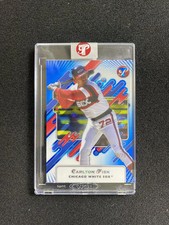 2025 Topps Pristine Blue Sonar #87 Carlton Fisk 22/75 White Sox Sealed QI95