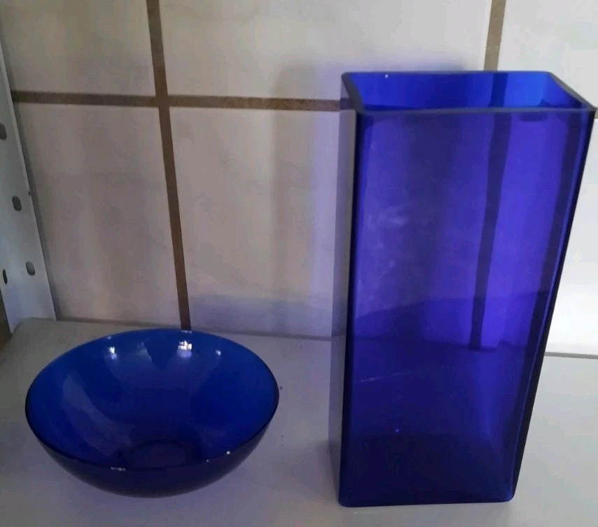 Kobalt blau Vase - Bild 2 von 4