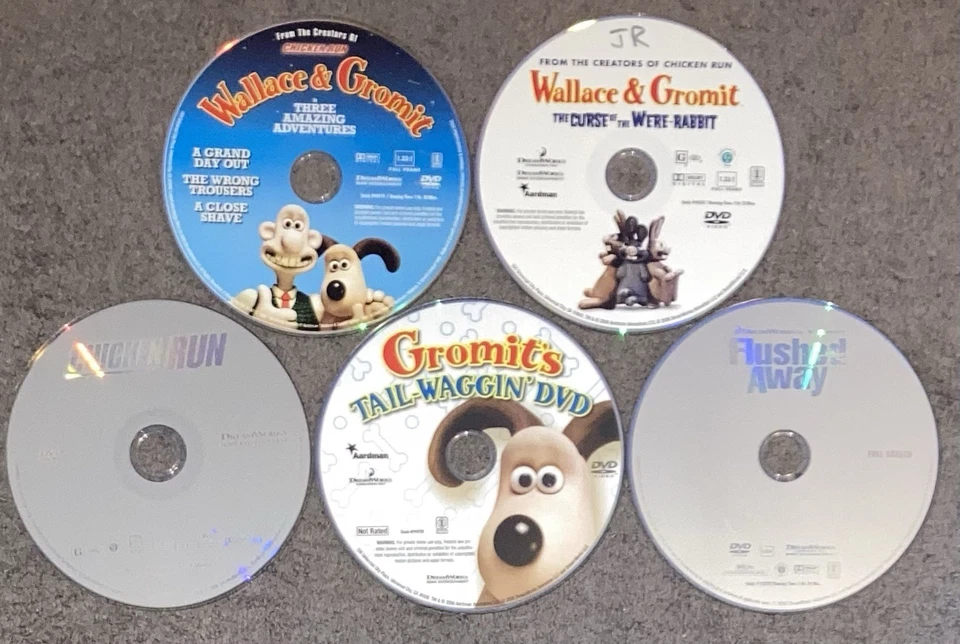 Wallace and Gromit: Rabbit/Trousers/Day Out/Shave/Tail-Waggin’/Chicken Run DVD - Image 3 of 3
