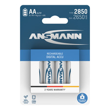 Image of Ansmann Digital 2850mAh Rechargeable AA HR6 Batteries **High Capacity**