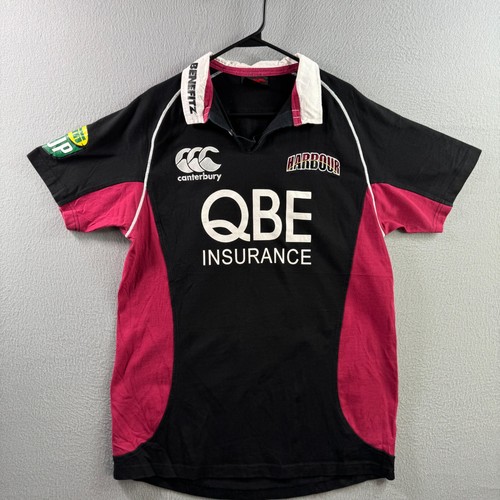 North Harbour New Zealand Rugby Union Jersey Mens XL Black Canterbury Shirt