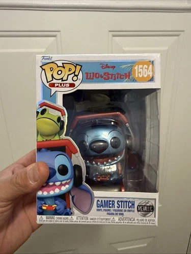 Funko Pop Plus Disney - Lilo and Stitch  - Gamer Stitch (Metallic) - #1564