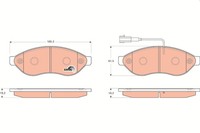 Bremsscheiben-BremsbeläGe-Kit TRW Automotive GDB1681 FüR OE 0000077366020