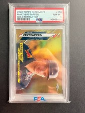 2020 Topps Chrome Formula 1 Max Verstappen True Gold #158 /50 PSA 8