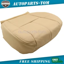 For 2007-2014 Chevrolet Silverado Driver Bottom Seat Cover Leather cashmere Tan