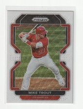 2022 PANINI PRIZM MIKE TROUT WHITE WAVE PRIZM SP #138 LOS ANGELES ANGELS