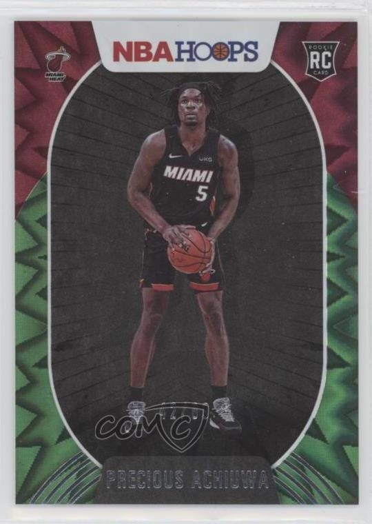 2020-21 Panini NBA Hoops Green Explosion 42/89 Precious Achiuwa #210 0m89