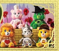 Care Bears x Wicked Fun Size Plush Set of 5 Glinda Elphaba Scarecrow Lion Tinman