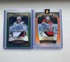 2023-24 Stature Connor Bedard Green /35 & Matvei Michkov Orange /15 RPA Patch RC