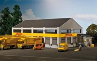Faller 130981 DHL Logistics Centre 1:87 H0 Gauge # NEW In OVP #