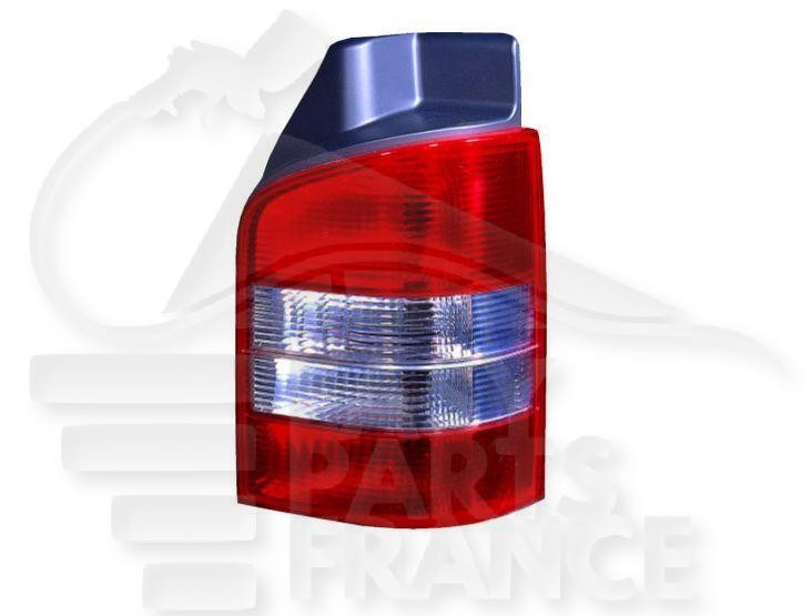 Feu arrière droit T5 cassé ? Rplacez votre optique blanc rouge 2003-2009