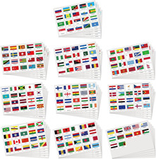 Hooqict 960 Pieces World Flag Stickers 192 Country Flags of the World Mini Flags