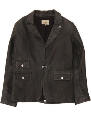 CONBIPEL Damen Lederjacke IT 44 Medium Schwarz Leder BS01