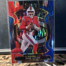 Panini 2025 Select Concourse Red & Blue  shock Josh Allen #86 Buffalo Bills