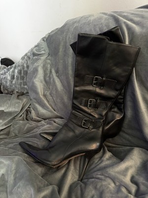 Aldo Made In Spain, Black  Pointed Toe Knee Boot Sz8