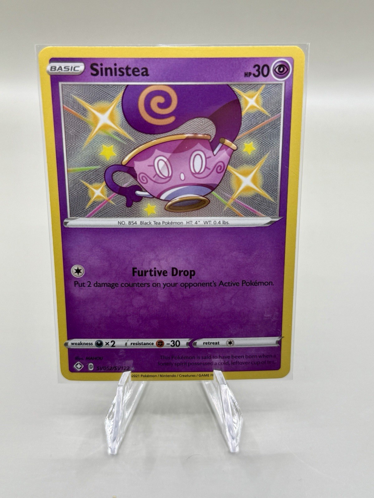 Pokemon TCG Shining Fates: Shiny Vault #SV052/SV122 Sinistea NM