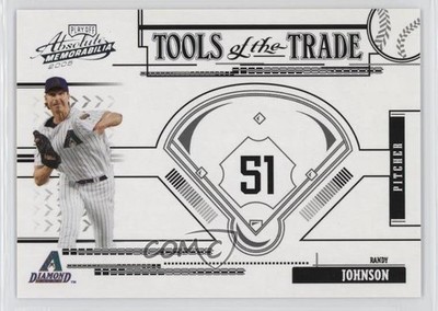 2005 Playoff Absolute Memorabilia Tools of the Trade Black Randy Johnson HOF 0l2