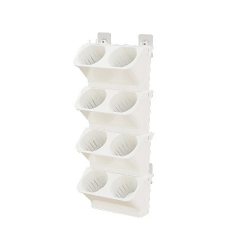Self Watering Flower Pot Stackable Wall Planter Garden Plastic Pots Wall Hanging - Picture 9 of 9