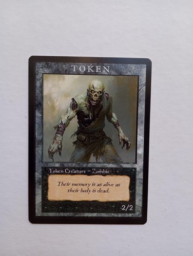 3x Zombie Token old style / 3x Token de zombi MTG. Estilo retro - Imagen 3 de 5