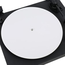 White Acrylic Turntable Platter Mat for Vinyl Player 12" Slipmat High-Fidelit...