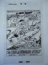 LG '79 DC COMICS PRESENT # 5 AQUAMAN SPLASH Pg. 1 MURPHY ANDERSON PRODUCTION ART