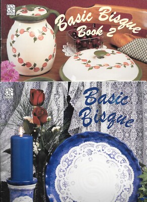 Basic Bisque & Basic Bisque 2 by Darrow & Parish, 2 Books Decorative Painting