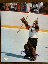 Philadelphia Flyers Ron Hextall Signed Autographed 11x14 Photo JSA COA