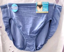 VANITY FAIR Illumination Hi-Cut Brief Panty 13108 Blueharbor Size 7/L Womens NWT