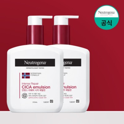 Neutrogena Intense Repair Cica Emulsion Lotion Body 310ml x 2 10.48oz /Tracking