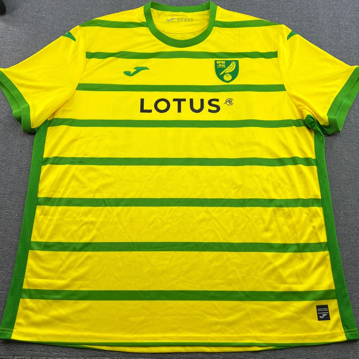 Maillot Norwich City Domicile 2023-2024 – Taille 4XL, Joma, Parfait état