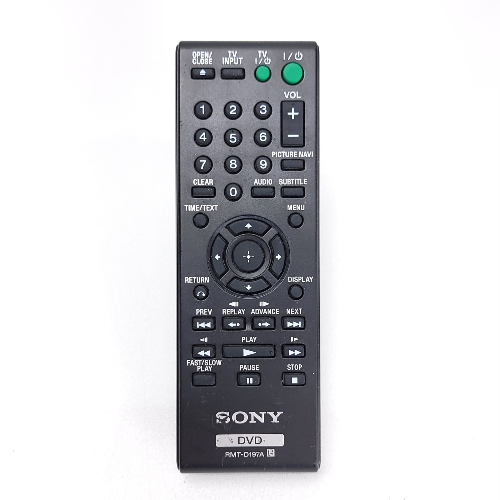Genuine OEM Sony RMT-D197A DVD Remote Control -DVP-SR210P DVP-SR370 TESTED