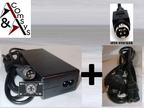 Netzteil Adapter für TFT LCD für diverse Geräte 12V 3A 4A 5A 60W 4Pin 4Polig