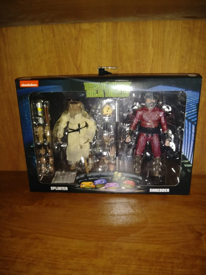 NECA TMNT Teenage Mutant Ninja Turtles Movie Shredder Vs Splinter brand new - Image 1 of 1