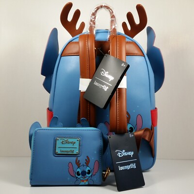 Loungefly Disney Lilo & Stitch Reindeer Mini Backpack  display picture 2