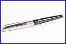 Penna stilografica MONTBLANC 75 anni anniversario in acciaio nero e oro 1988, molto rara