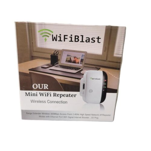 WiFiBlast Mini Ripetitore WiFi Connessione Wireless 300Mbps Access Point 2.4GHz AP/ - Foto 3 di 4