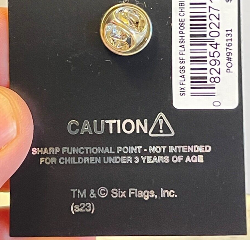 Six Flags Magic Mountain Dc Comics The Flash Chibi Pose Pin New - Picture 3 of 3