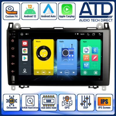 CarPlay Head Unit für Mercedes Vito Viano W639 Android Auto GPS BT Navi Radio